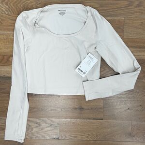 NWT Athleta Transcend Top Medium - Bone